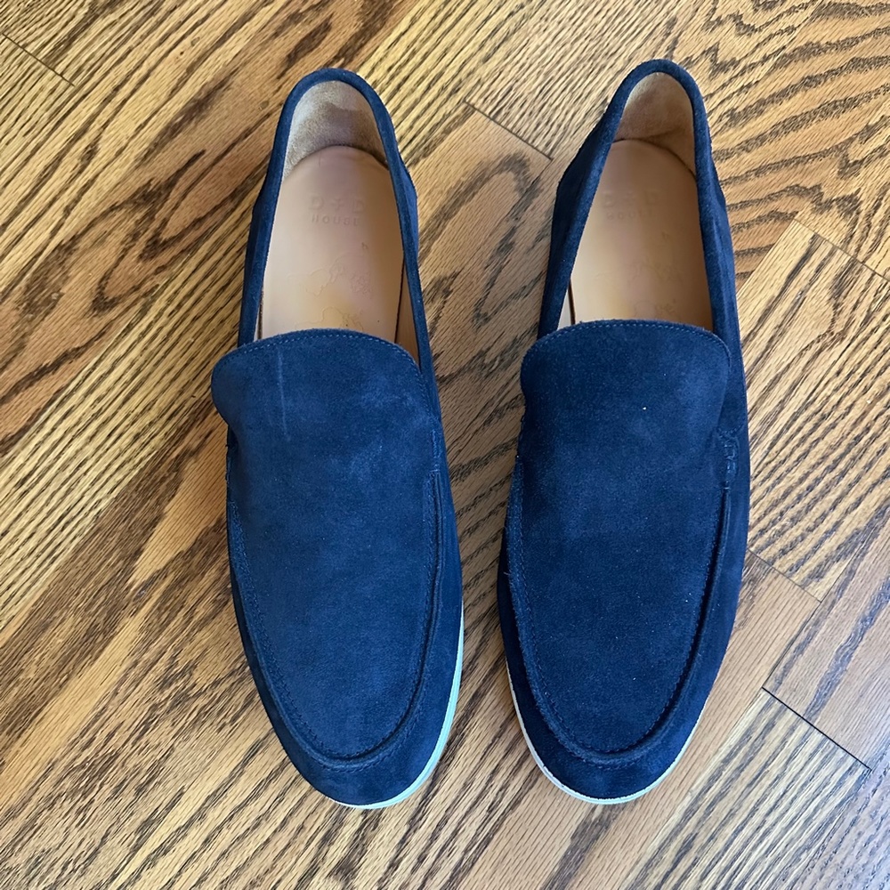 Duke + Dexter Navy Slip-on Loafers, Size 11